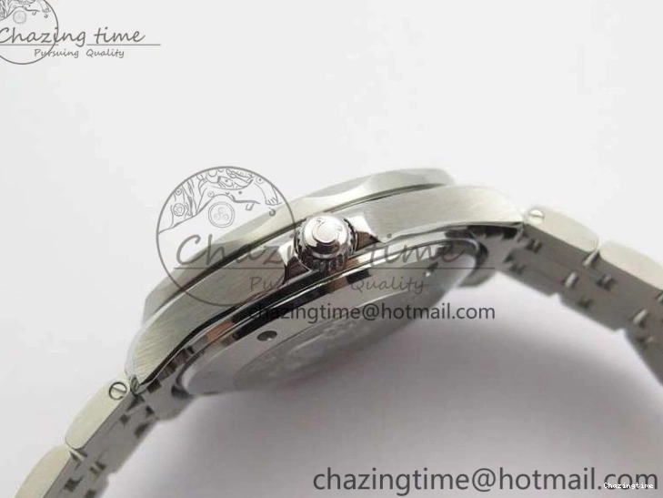 0816 Flexible Seamaster 300M SS OMF 1:1 Best Edition Black Dial Matt Black Ceramic Bezel On SS Bracelet A 8147